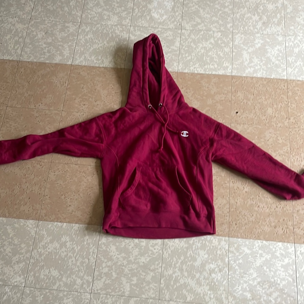 red champion hoodie